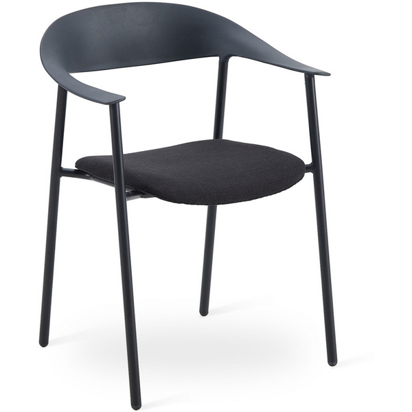

Стул Eila с подушкой пластик черный Stool Group арт.УТ000039776, Eila УТ000039776
