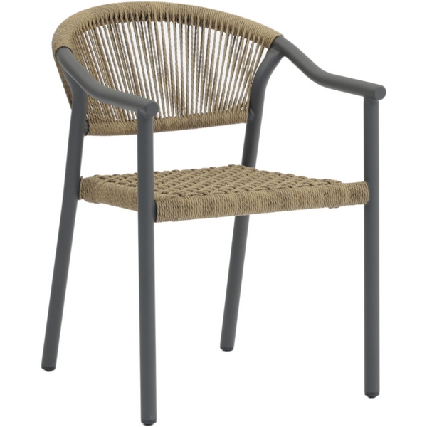 Изображение товара Стул Syna светло-коричневый с серыми ножками для обеденной зоны