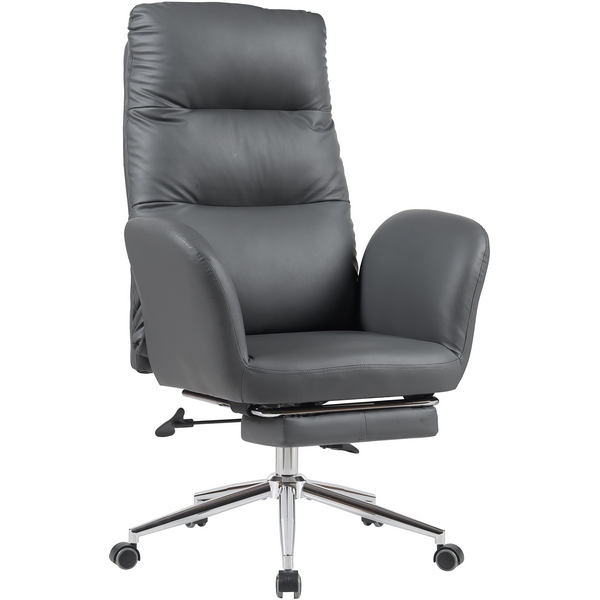 

Кресло руководителя TopChairs Solid с оттоманкой серый арт.УТ000040807, Solid УТ000040807
