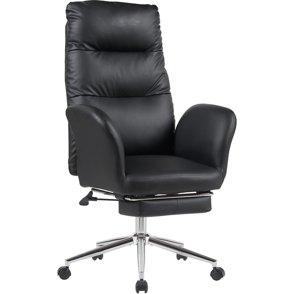 

Кресло руководителя TopChairs Solid с оттоманкой черный арт.УТ000040808, Solid УТ000040808