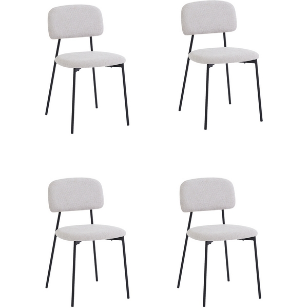 

Стул Stool Group Chao светло-серый черные ножки 4 шт. арт.УТ000040812, УТ000040812