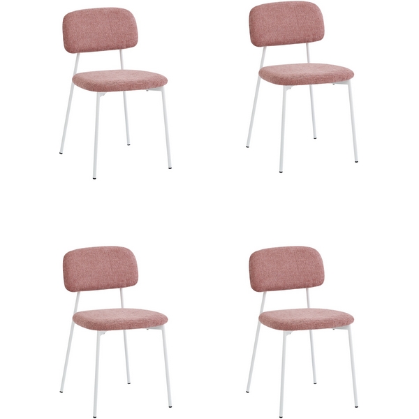 

Стул Stool Group Chao розовый белые ножки 4 шт. арт.УТ000040817, УТ000040817
