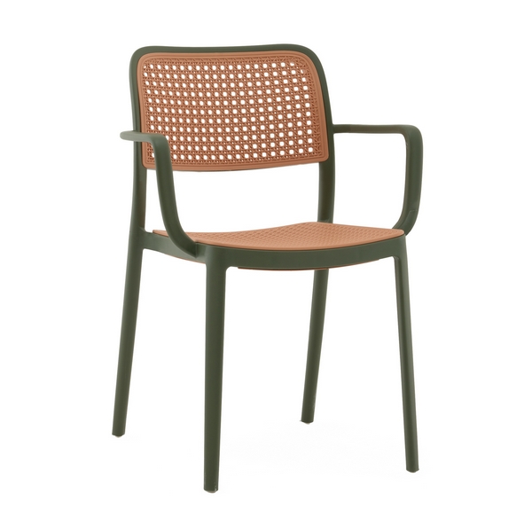 

Стул Yona пластиковый с подлокотниками зелёный Stool Group арт.УТ000040845, Зеленый, Yona УТ000040845