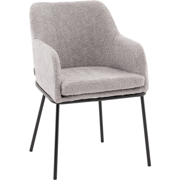 

Стул с подлокотниками Кози new ткань букле серый Stool Group арт.УТ000040876, Кози УТ000040876