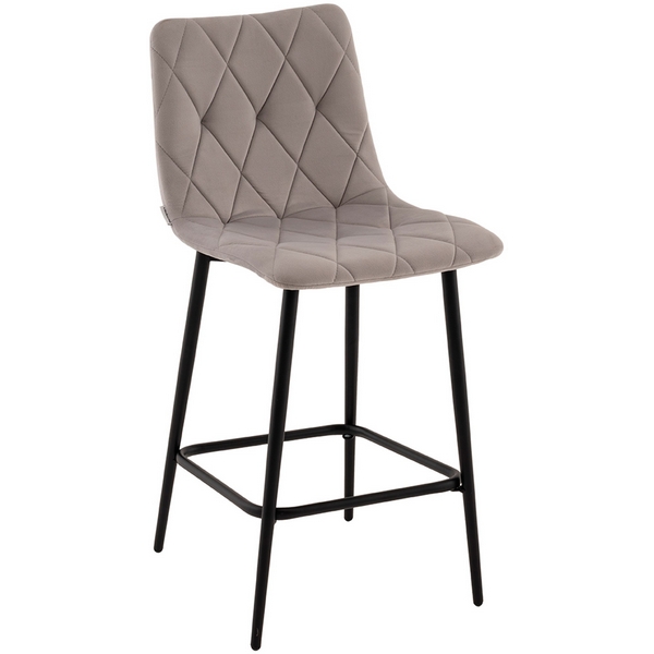 

Стул полубарный Одди Diamond велюр светло-серый Stool Group арт.УТ000040898, Одди УТ000040898