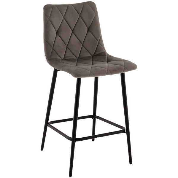 

Стул полубарный Одди Diamond велюр темно-серый Stool Group арт.УТ000040901, УТ000040901
