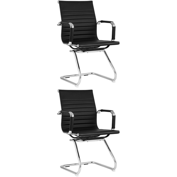 

Кресло для посетителей TopChairs Visit черное 2 шт. арт.УТ000041026, УТ000041026