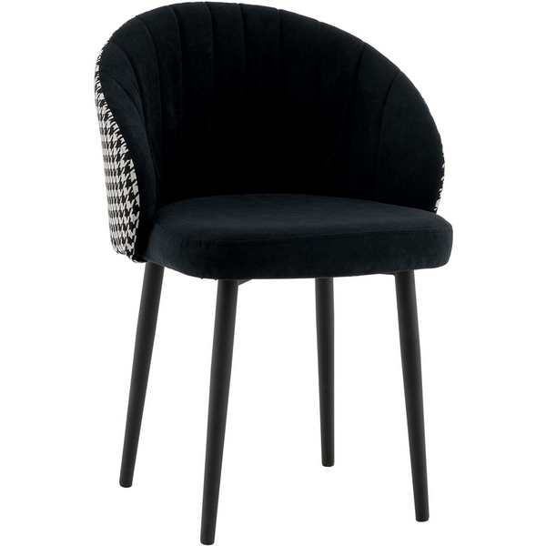 

Стул Пасаденика велюр черный, спинка гусиная лапка Stool Group арт.УТ000041362, УТ000041362