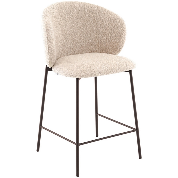 

Стул полубарный Блейз букле капучино, каркас серо-коричневый Stool Group арт.УТ000041390, Блейз УТ000041390