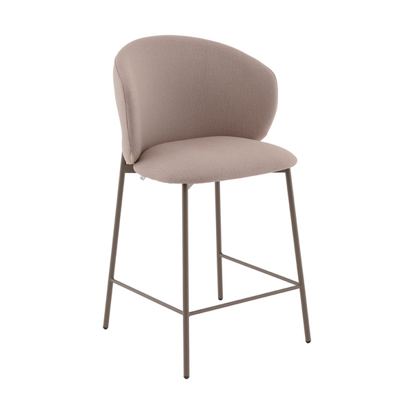 

Стул полубарный Блейз велюр бежевый, каркас бежево-серый Stool Group арт.УТ000041394, Блейз УТ000041394