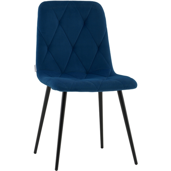 Изображение товара Обеденный стул Одди Diamond Велюр синий, стильный и комфортный