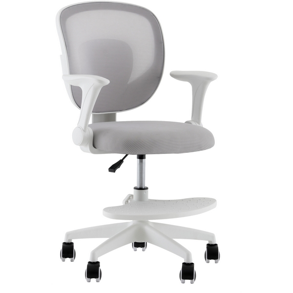 Изображение товара Компьютерное офисное кресло Mila серый арт надежное и компактное для дома и офиса