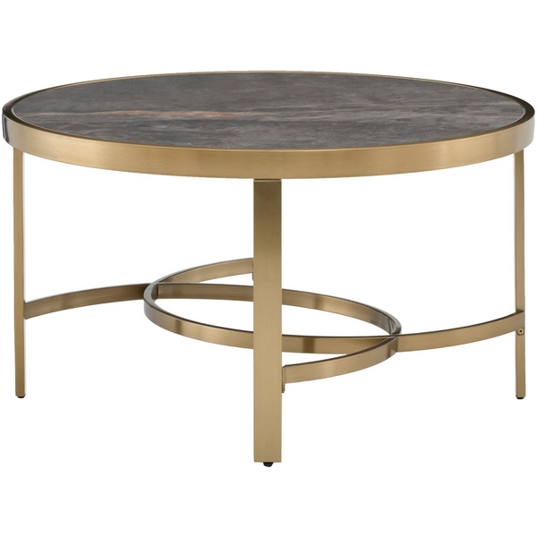 Изображение товара Журнальный столик Адриана 80*80 см с серой керамикой