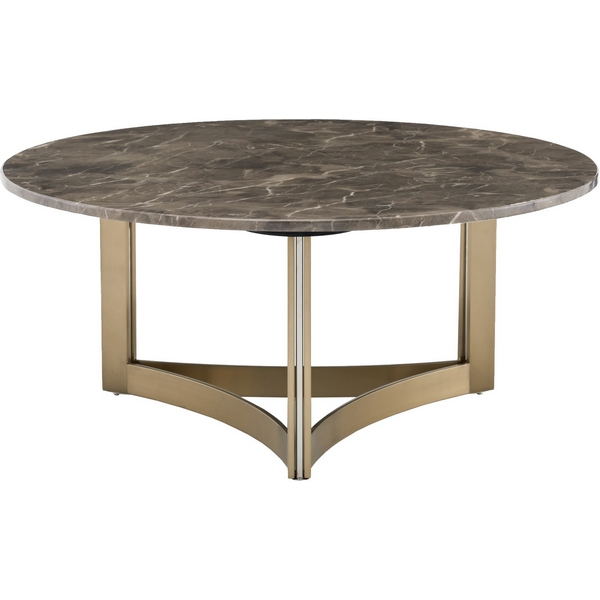 Изображение товара Журнальный столик Кассия 90x90 см из темной керамики