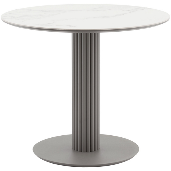 

Стол круглый Терралино D90 верх керамика белый матовый, основание металл латте Stool Group арт.УТ000041594, УТ000041594