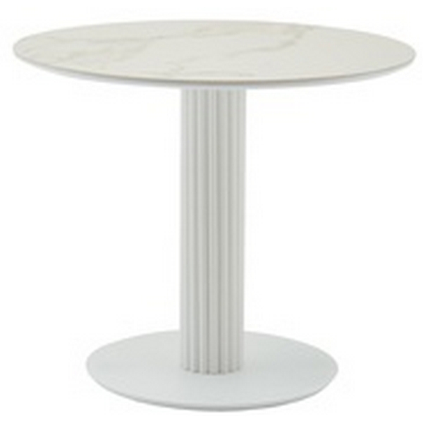 

Стол круглый Терралино D90 верх керамика белый матовый, основание металл белый Stool Group арт.УТ000041595, УТ000041595