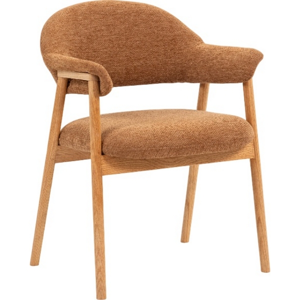 Изображение товара Обеденный стул Tavu с деревянными ножками терракотовый стильный дизайн