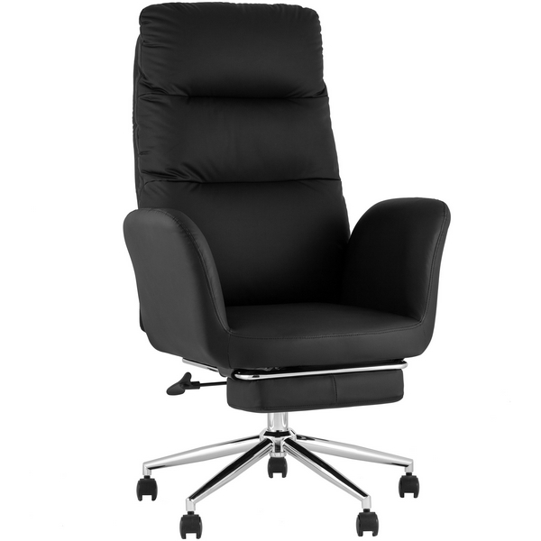 Изображение товара Кресло руководителя Solid NC с оттоманкой черный