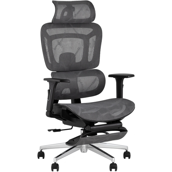 Изображение товара Офисное кресло TopChairs Nimbus серое удобное и регулируемое