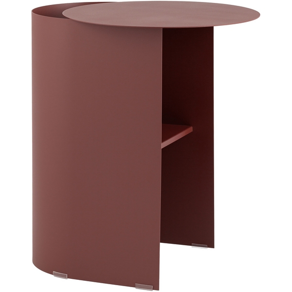 Изображение товара Журнальный столик Floire металлический бордовый компактный стильный