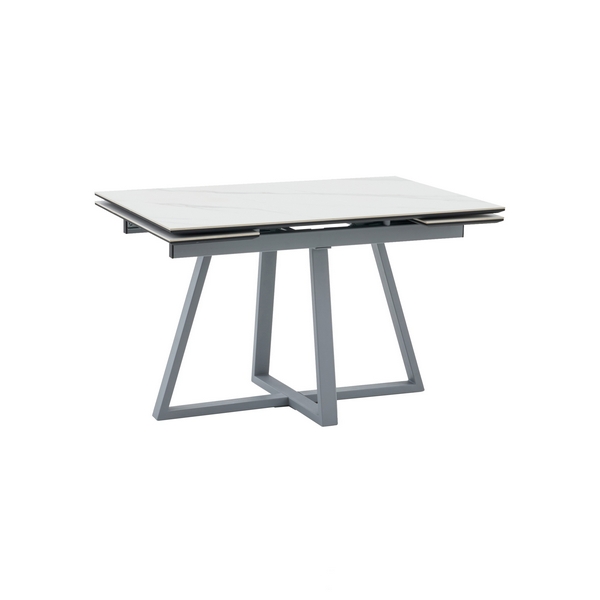 

Стол Stool Group Керас 120-180/80/75 Стол Stool Groupешница МДФ16/керамика Snow white подСтол Stool Groupье металл серый УТ000041935, Белый, УТ000041935