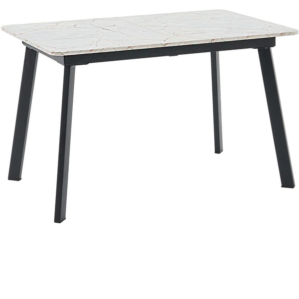 

Стол Stool Group Batu new 120-160/80/76 Стол Stool Groupешница ЛМДФ азул оникс подСтол Stool Groupье металл черный УТ000041937, Белый, Batu УТ000041937