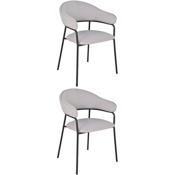 Изображение товара Обеденные стулья Leya светло-серые 2 шт. комфорт и стиль