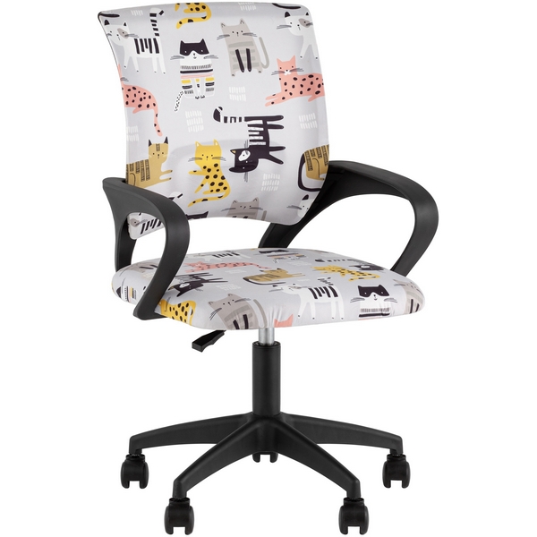 

Кресло офисное TopChairs Simple SN Junior принт Blue Cats пластик черный TopChairs УТ000042085, Белый;черный, УТ000042085