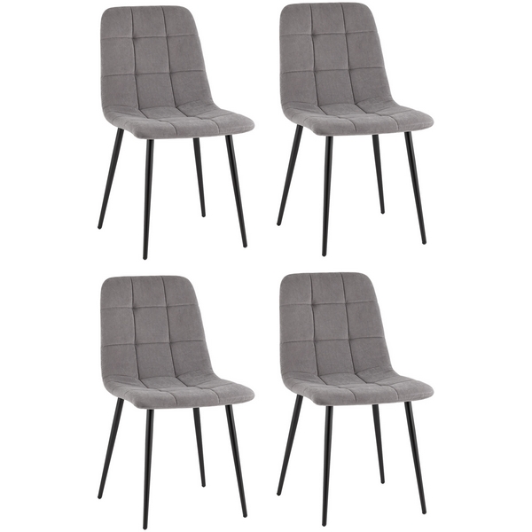 

Стул Одди Original велюр серый 4 шт. Stool Group УТ000042234, УТ000042234