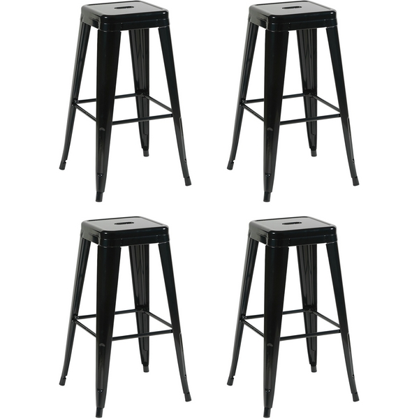 

Стул барный TOLIX черный глянцевый KD 4 шт. Stool Group УТ000042398, УТ000042398