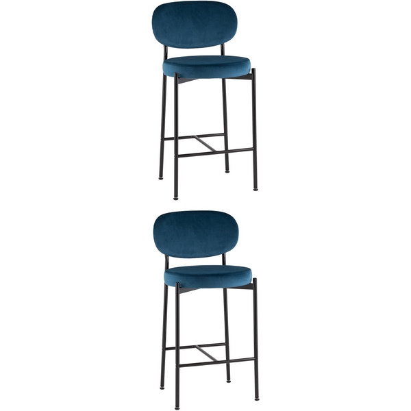 

Стул полубарный Бриф VD велюр синий 2 шт. Stool Group УТ000042512, УТ000042512