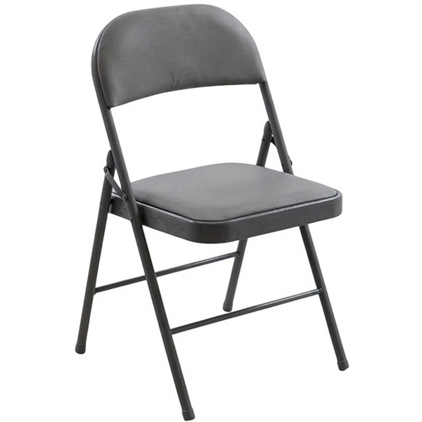 Стул складной GJ-22 серый иск.кожа Stool Group УТ000042555