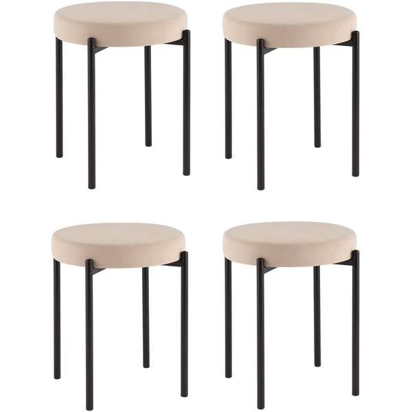 Табурет Бриф Original велюр бежевый 4 шт. Stool Group УТ000042656
