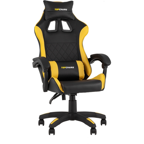 Кресло спортивное TopChairs MG-7043 черно-жёлтый TopChairs УТ000042699