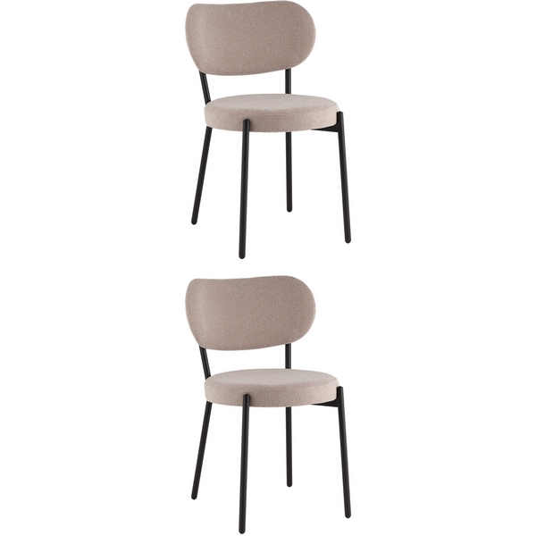 Стул Ингрид рогожка бежевый (набор 2 шт) Stool Group УТ000043027