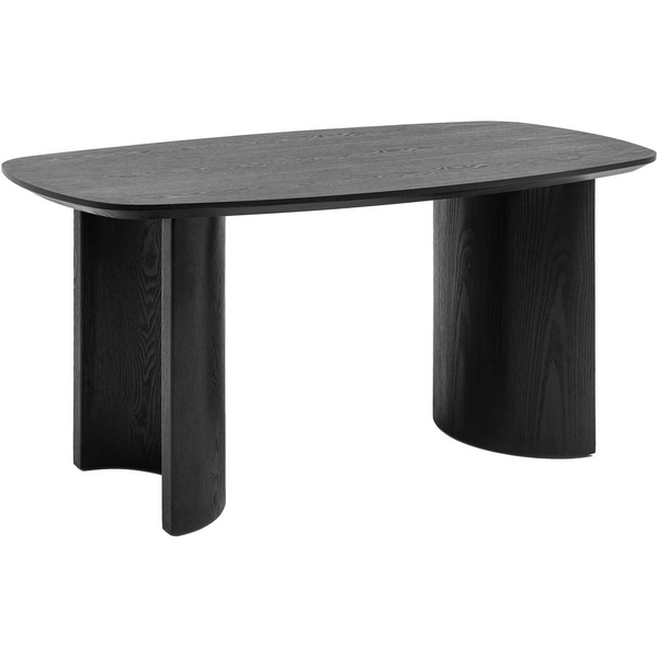 Стол обеденный Linudo 160х90 шпон дуба черный Stool Group УТ000043131