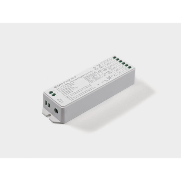 

Контроллер Zigbee для светодиодной ленты 5 в 1 (монохромный, CCT, RGB/RGBW, RGB+CCT), 16A 12/48В SWG Quick Control SW-QC-RGBCW, Quick Control SW-QC-RGBCW