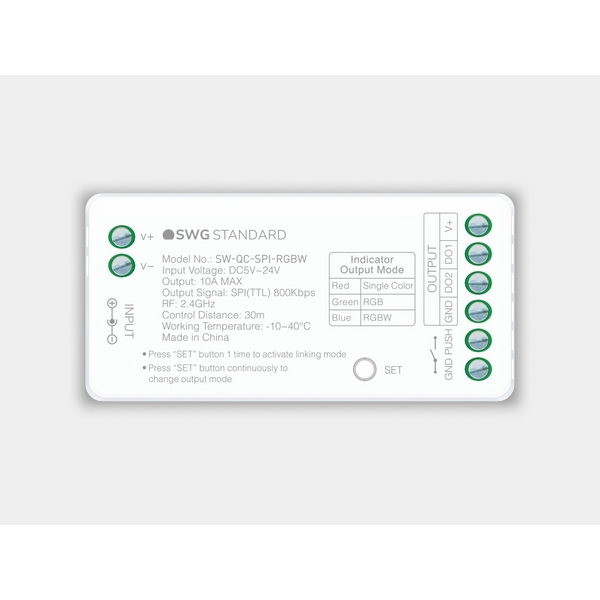 

Контроллер универсальный SPI 3 в 1 MONO/RGB/RGBW SWG Quick Control SW-QC-SPI-RGBW, Quick Control SW-QC-SPI-RGBW