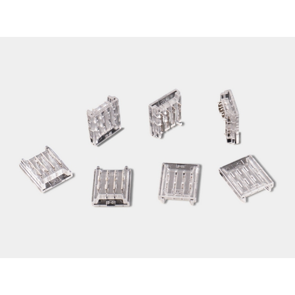 Изображение товара Пластиковый коннектор без проводов для RGB ленты 10мм SWG CN-10MM-4P-A-SMD