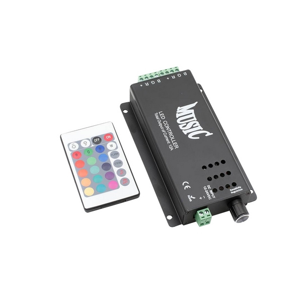 

Контроллер аудио с пультом SWG IR-RGB-12A-music, IR-RGB-12A-music
