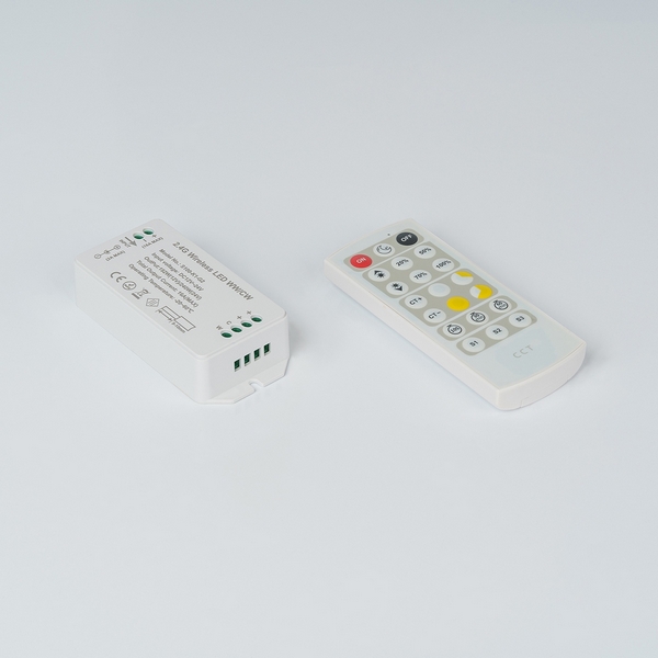 

Контроллер с пультом 2.4G 16А 12-24V SWG 2,4G SW-CW-2.4G-16A, Белый, 2 SW-CW-2.4G-16A