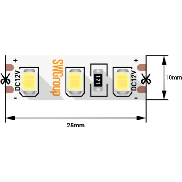 

Светодиодная лента SWG SWG2120-12-12-WW (5 шт.), SWG2120-12-12-WW