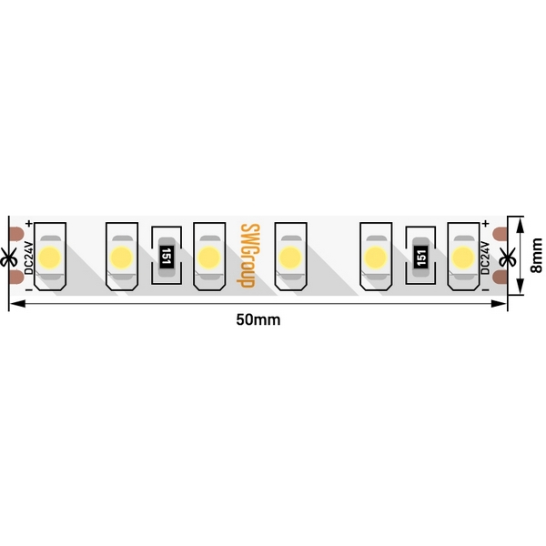 

Светодиодная лента SWG SWG3120-24-9.6-W (5 шт.), SWG3120-24-9.6-W