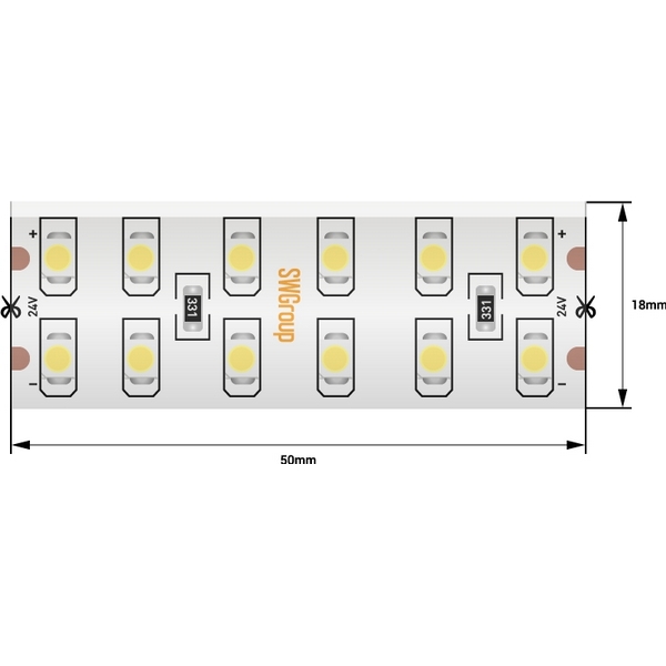 

Светодиодная лента SWG SWG3240-24-19.2-W-65 (5 шт.), SWG3240-24-19.2-W-65