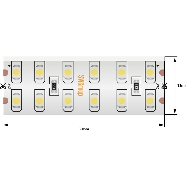 

Светодиодная лента SWG SWG3240-24-19.2-WW-65 (5 шт.), SWG3240-24-19.2-WW-65