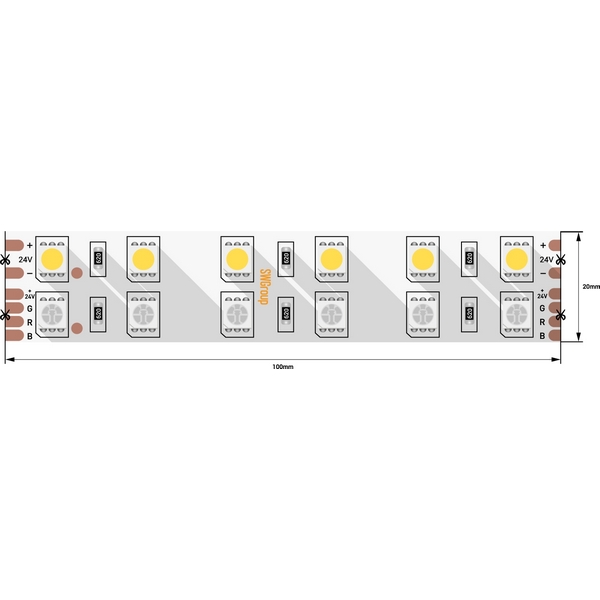 

Светодиодная лента SWG SWG5120-24-28.8-RGBWW (5 шт.), SWG5120-24-28.8-RGBWW