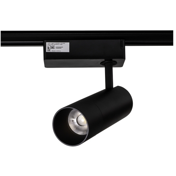

Трековый светильник однофазный 220V светодиодный SWG TL28-BL-10-WW, TL28-BL-10-WW