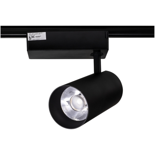 

Трековый светильник однофазный 220V светодиодный SWG TL28-BL-30-NW, TL28-BL-30-NW