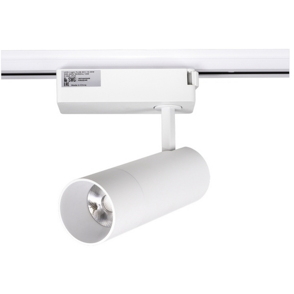 

Трековый светильник однофазный 220V светодиодный SWG TL28-WH-10-NW, TL28-WH-10-NW