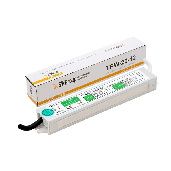 

Блок питания IP67 SWG TPW-20-12, TPW-20-12